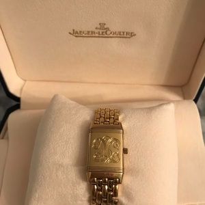 Solid 18 k gold Jaeger LeCoultre woman’s watch.